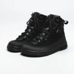 Black barefoot ankle boots, product photo