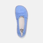 Blue barefoot ballet flats, product photo